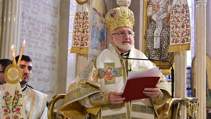 Abp. Elpidophoros at the 47th Biennial Clergy-Laity Congress in 2024. Photo: GOA/Dimitrios Panagos