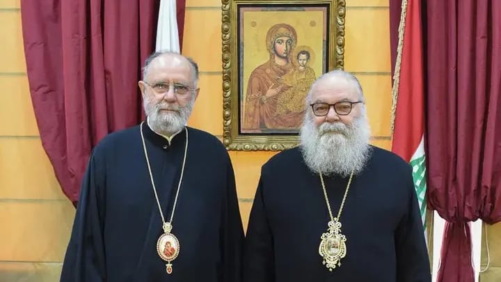 Metr. Saba and Patr. John X met in June 2025. Photo: mecc.org