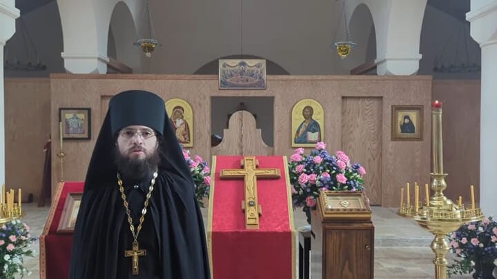 Abbot Gabriel of Holy Cross Monastery. Photo: screenshot from Holy Cross Monastery Youtube channel