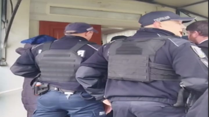 Seizure of the Church of the Nativity of the Most Holy Theotokos of the UOC in the village of Minkivtsi. Photo: Video screenshot/Dozor