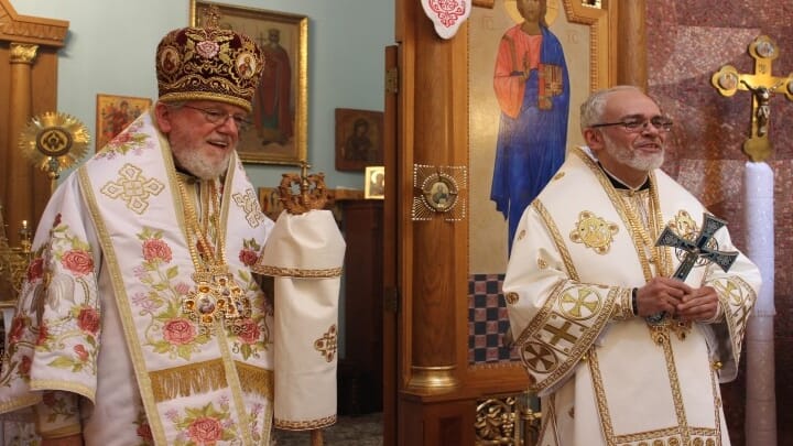 Met. Antony and Abp. Daniel of the UOC of the USA. Photo: Ukrainian Orthodox Church of the USA