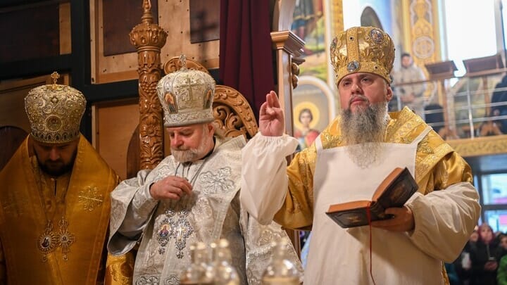 "Epiphany" Dumenko at the "consecration" of the UOC church. Photo: OCU