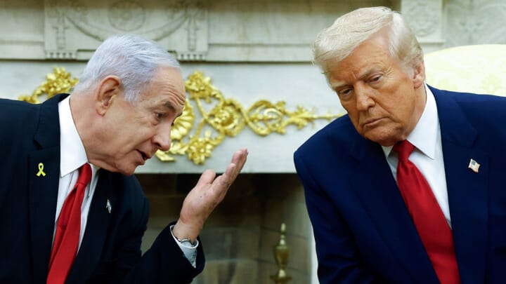 Israeli Prime Minister Benjamin Netanyahu and U.S. President Donald Trump. Photo: Kevin Dietsch/Getty Images
