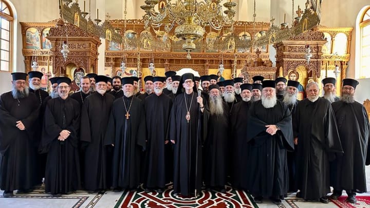 Orthodox priest and deacons gather for a retreat led by His Grace Bishop Anthony of the Antiochian Orthodox Christian Archdiocese of North America. Photo: Dn. Michael Tubbs