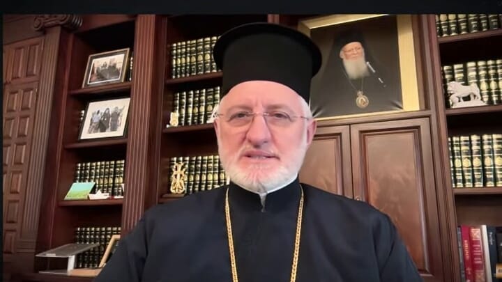 Abp. Elpidophoros. Photo: YouTube screenshot from Viche interview