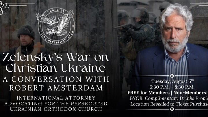 Amsterdam at NY Young Republicans: Zelensky's War on Orthodoxy