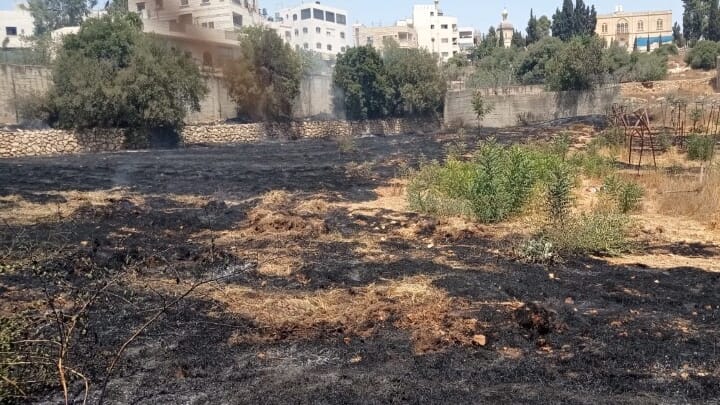 A fire broke out on the grounds of the Russian Mission’s metochion in Hebron. Photo: rusdm.ru