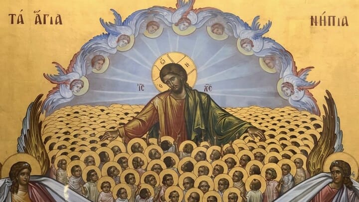 Icon: Christ and the Holy Innocents. Photo: St. Basil of the Desert Orthodox Hermitage/Facebook