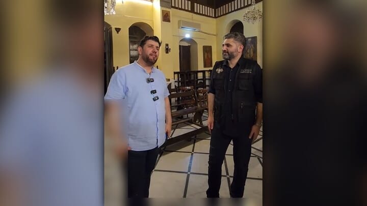 Syrian Minister Leads Islamic Chant in Orthodox Church