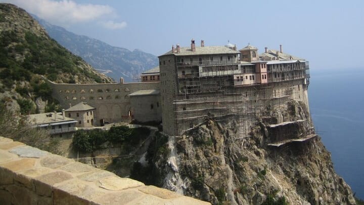 Simonopetra Monastery, Mount Athos. Source: Wikipedia