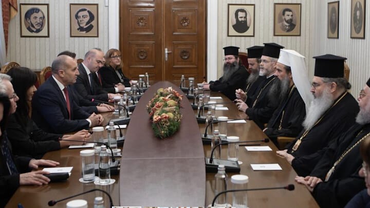 Bulgarian authorities meet with Patriarch Daniel and the Synod of the Bulgarian Orthodox Church. Photo: trud.bg