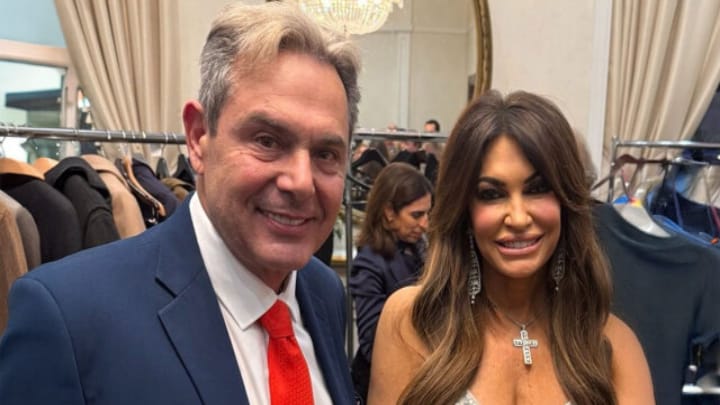 Panos Kammenos and Kimberly Guilfoyle. Photo: Protothema