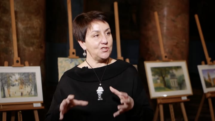Natalia Rebrova, Director of the Chernihiv Reserve. Photo: screenshot from the Chernihiv Media Group YouTube channel