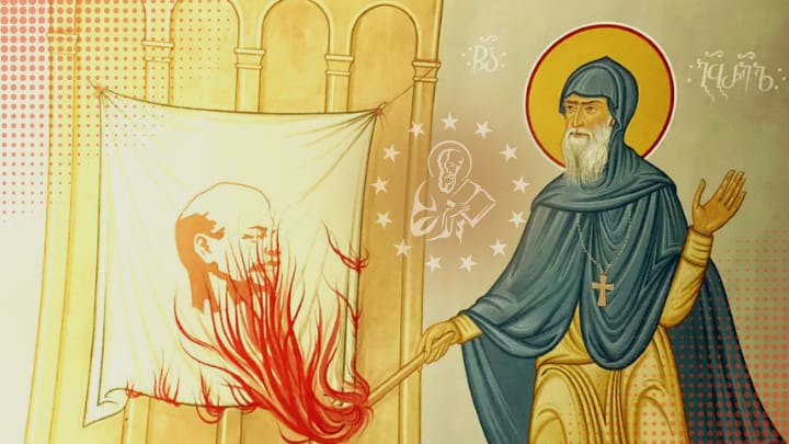 Why Did St. Gabriel of Georgia Burn the Flag of Lenin?