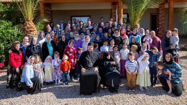 Fr. Peter with the faithful of St. Seraphim of Sarov Orthodox Church in November of 2019. Photo: orthodoxethos.com