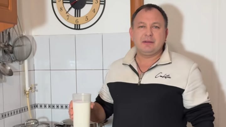 Filyuk called for drinking milk during the Nativity Fast. Photo: Alexei Filyuk/Facebook