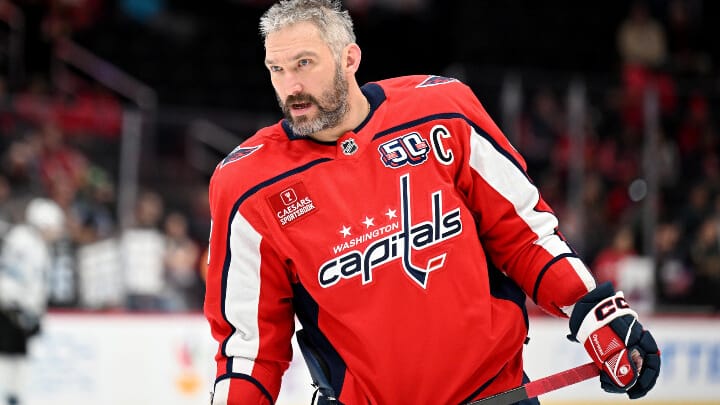 Alex Ovechkin, the NHL's all-time leader in goals scored. Photo: Sporting News