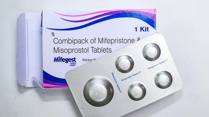 A packet of Mifepristone. Photo: Getty Images