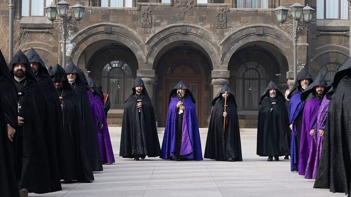 Bishops of the Armenian Church in Etchmiadzin. Photo: mediamax
