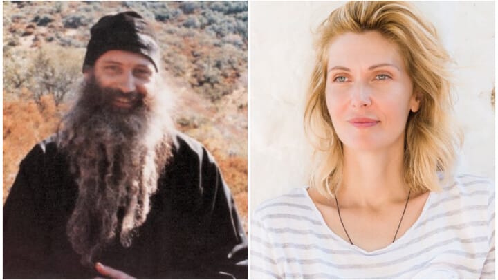 Fr. Seraphim Rose and Yelena Popovic. Photos: ACROD (left) and Basilica News Agency (right)
