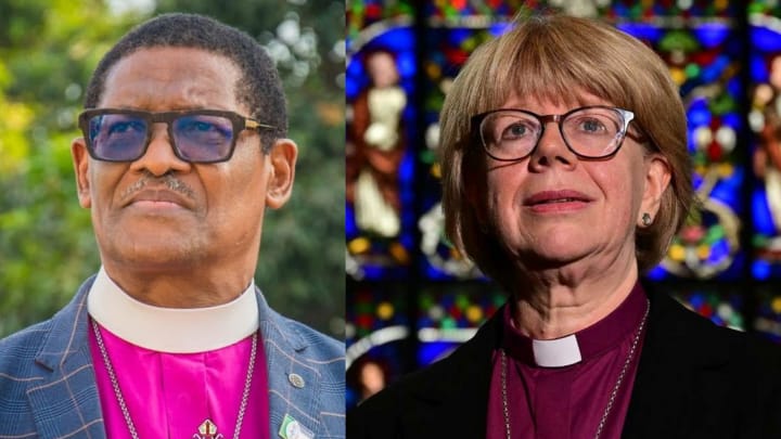 Henry Ndukuba and Sarah Mullally. Source: Facebook