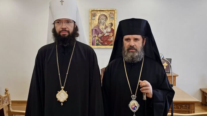 Archbishop John of Albania and Metropolitan Anthony, Head of the ROC DECR. Photo: Press Service of the Albanian Church.