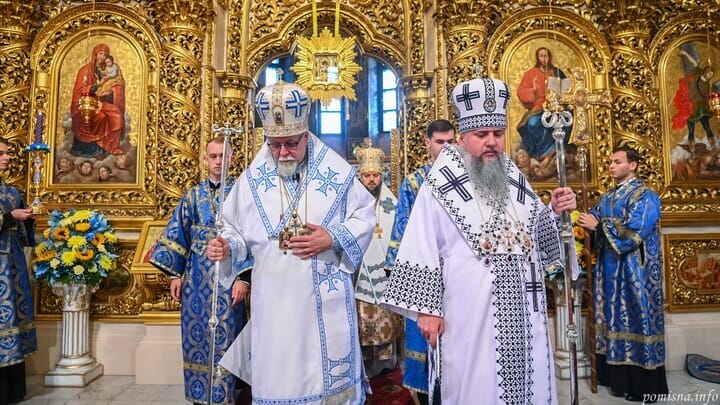 Abp. Elias (left) together with Serhii Dumenko. Photo: OCU