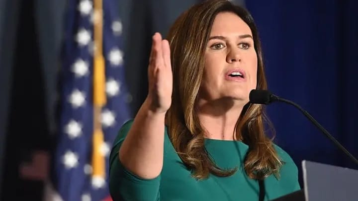 Photo: Arkansas Governor Sarah Huckabee Sanders. Photo: Getty Images