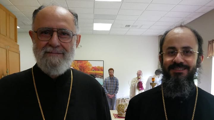 Metropolitan Saba and Metropolitan Jacob together at Antiochian Village