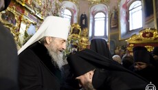 Brethren of Kiev-Pechersk Lavra greet Primate of the UOC on the Nativity of Christ