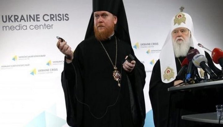 Eustratiy Zoria and head of the UOC KP Filaret