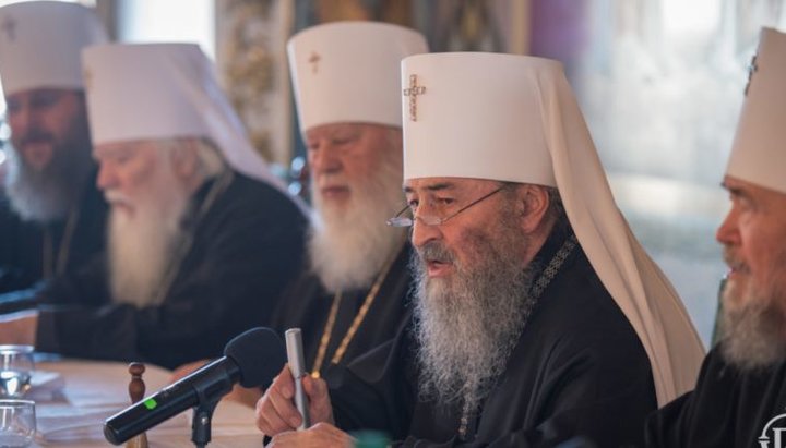 Primate of the UOC chairing the session of the Bishops’ Council in Kiev