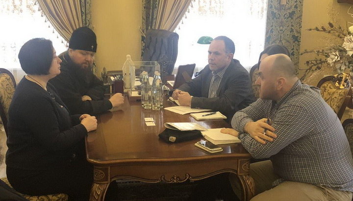 A meeting of the ruling bishop of the Zhitomir eparchy with OSCE representatives