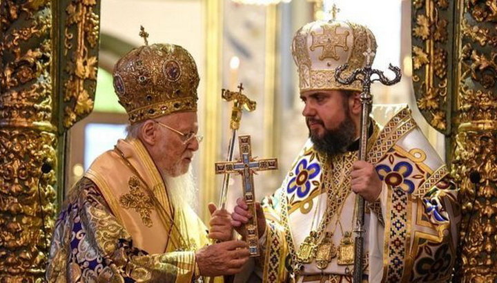 Patriarch Bartholomew of Constantinople and head of the OCU Epiphany Dumenko