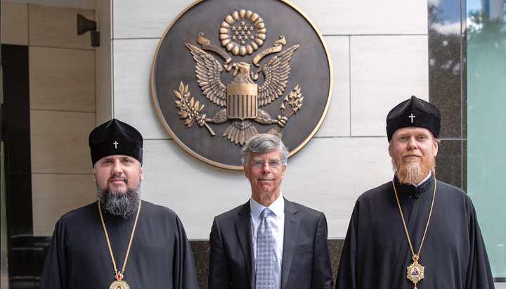 Epiphanius Dumenko, William Taylor and Eustraty Zoria. Photo: OCU official website