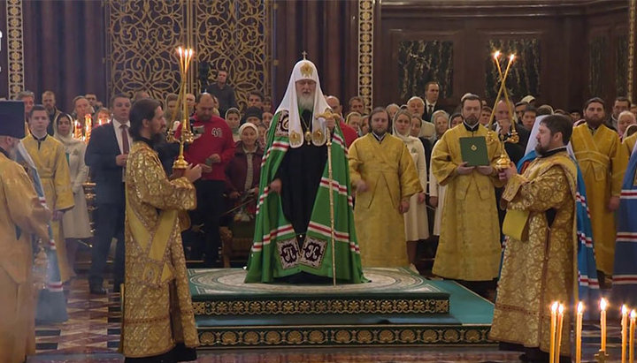 Primate of the Russian Orthodox Church, Patriarch Kirill of Moscow and All Rus’. Photo: YouTube