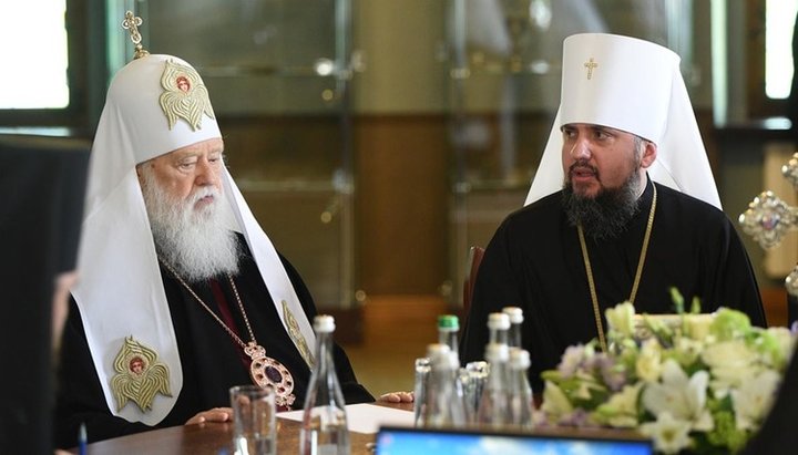 Filaret Denisenko and Epiphany Dumenko. Photo: 24 Channel 