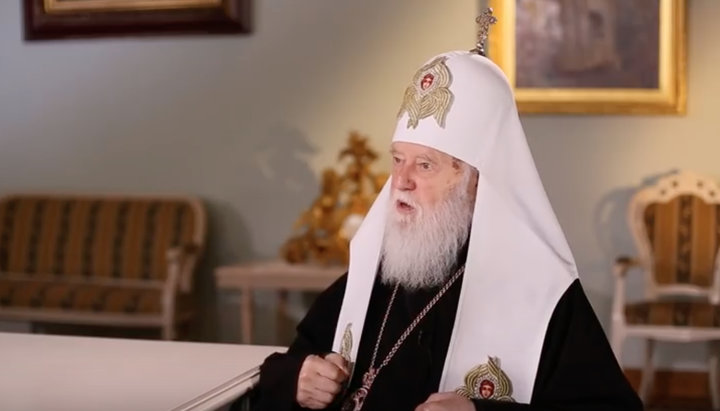 Head of the UOC-KP Filaret Denisenko. Photo: YouTube