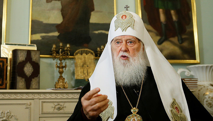 The head of the liquidated UOC-KP Filaret. Photo: headtopics.com