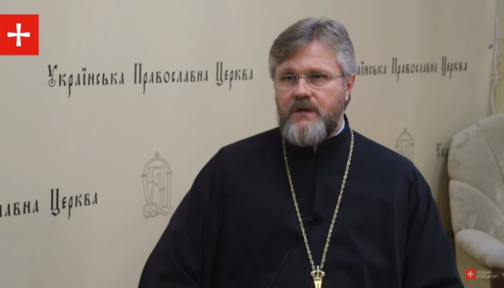 Archpriest Nikolai Danilevich, Deputy Head of the UOC DECR. Photo: screenshot/YouTube /First Cossack