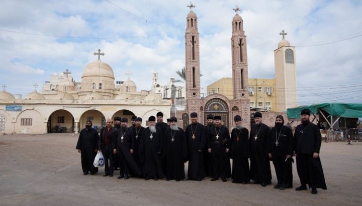 The UOC delegation in Egypt. Photo: vzcz.church.ua