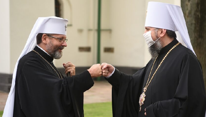 Heads of the OCU and the UGCC. Photo: pametna.info