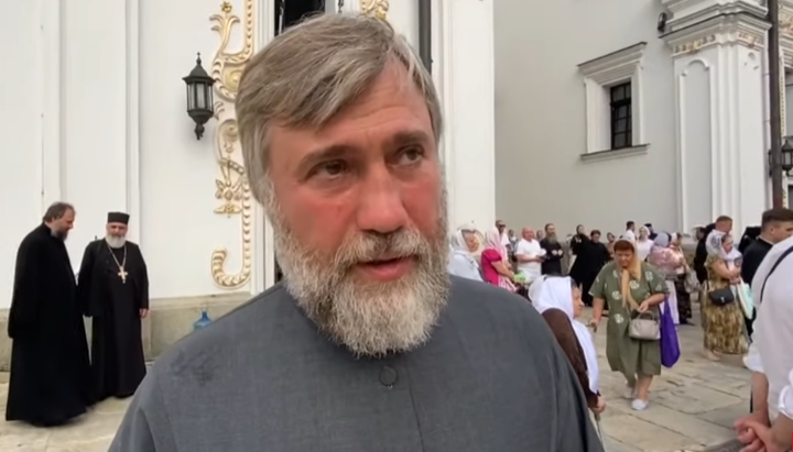 Protodeacon Vadim Novinsky. Photo: screenshot