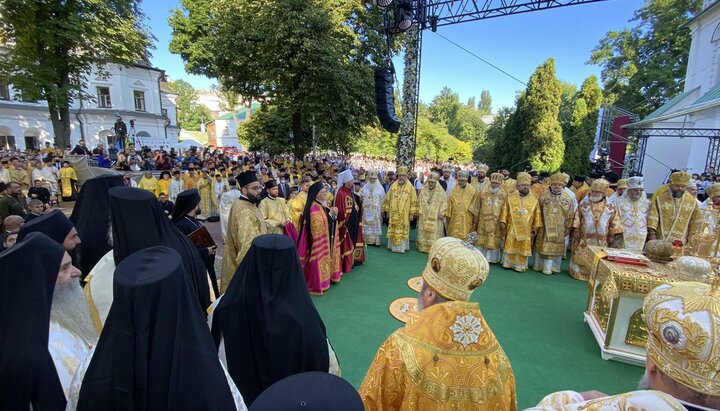 Liturgy in St. Sophia of Kyiv. Photo: 24news.com.ua