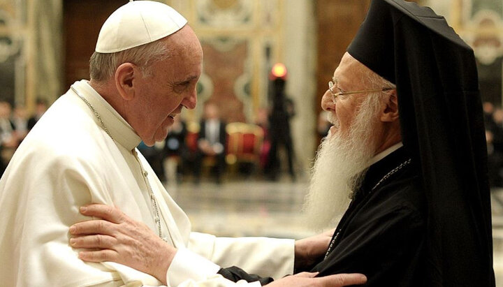 Pope Francis and Patriarch Bartholomew. Photo: fondsk.ru