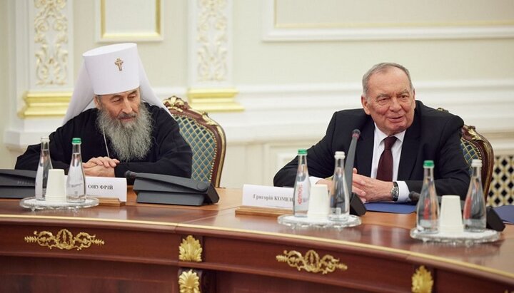 His Beatitude Onuphry at the meeting of the AUCCRO with Zelensky. Photo: news.church.ua