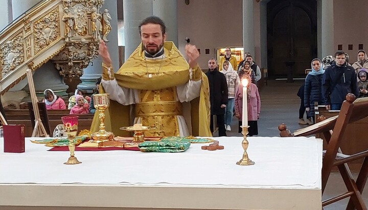 The first Liturgy in the UOC community in Paderborn. Photo: the community’s Facebook page