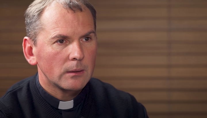Fr Roman Kurakh. Photo: a screenshot from the YouTube channel "Potribna Rozmova"