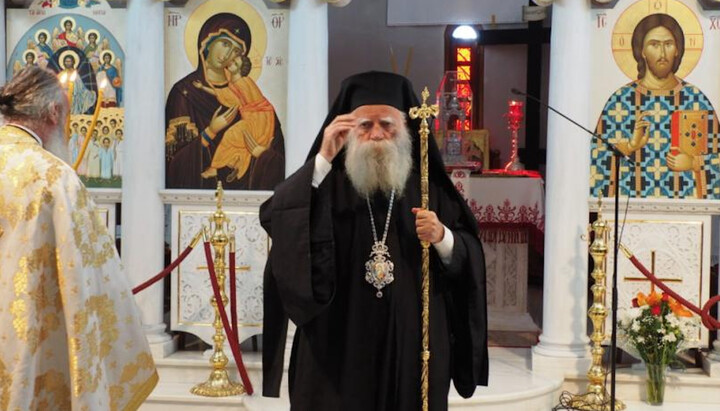 Metropolitan Seraphim of Kythira. Photo: iellada.gr