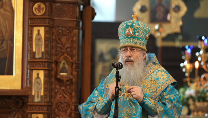 Metropolitan Arseny. Photo: screenshot from the YouTube channel of the Sviatohirsk Lavra